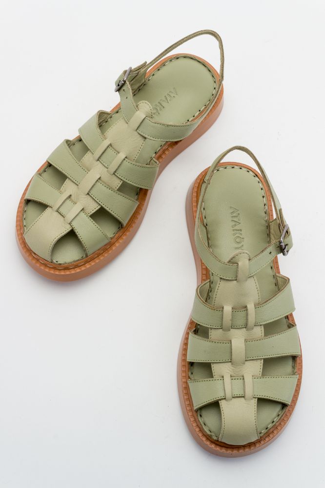 kadin-deri-sandalet-MINT YESIL-ASY232880-0058475_0